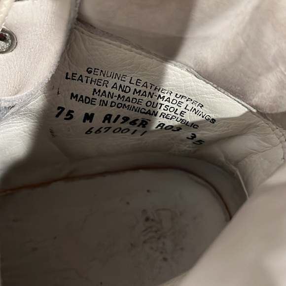 White Leather Timberland boots - Picture 5 of 5